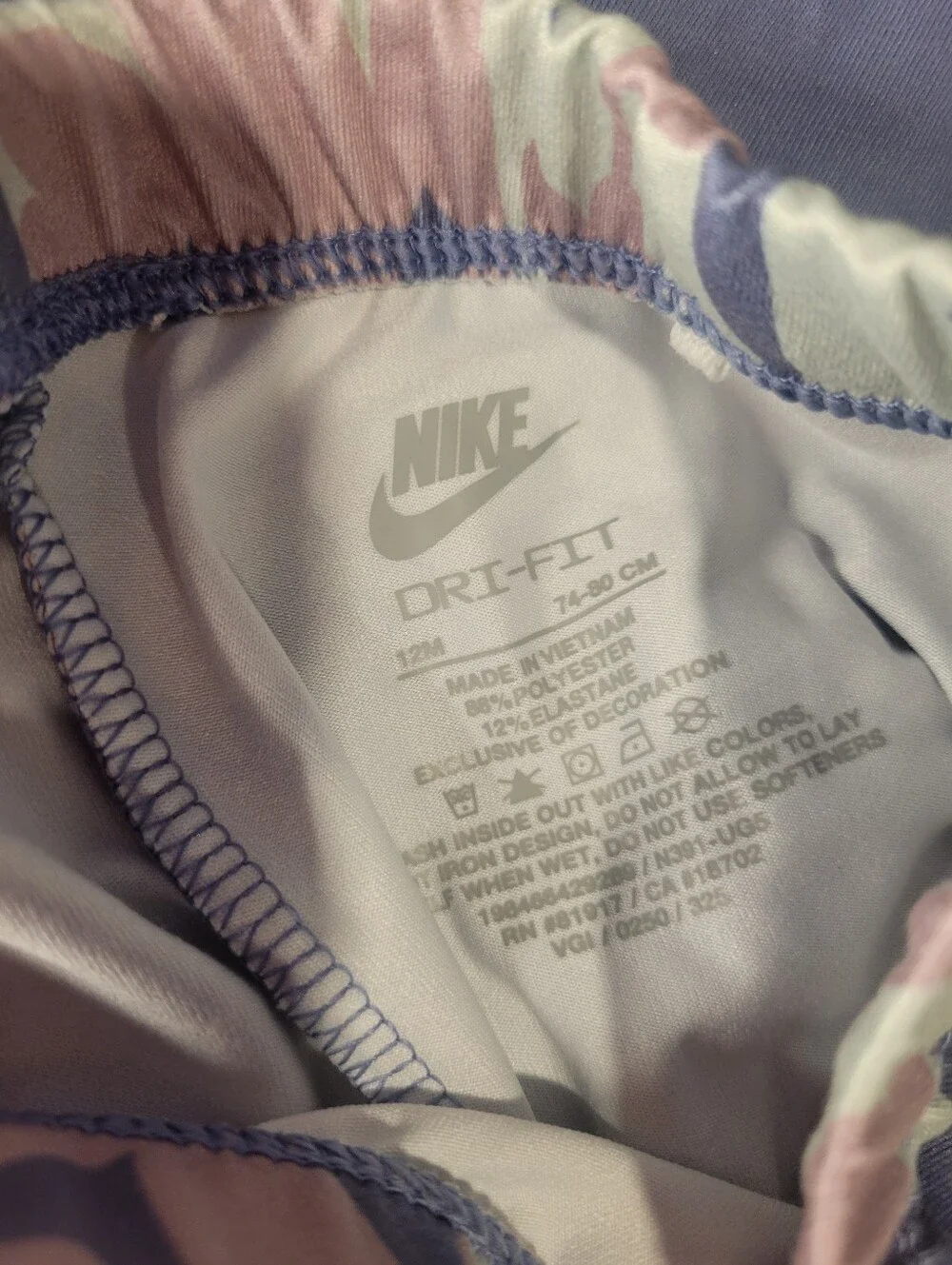 Nike Purple Floral Baby Legging Set